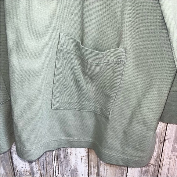 J. Jill Mineral Green Textured Patch Pocket Tunic - Picture 3 of 6